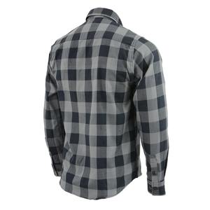 Camisa de Franela Gruesa NordicRidge Shadow Check para Hombre, Camisa de Trabajo a Cuadros de Búfalo Premium, Estilo Urbano, con Botones - Product Image 5