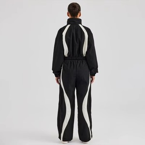 Conjuntos Deportivos Casuales de Invierno para Mujer, Diseño Personalizado con MOQ Bajo, Uso en Exteriores, Color Sólido, Lona Lisa, 100% Algodón, Conjunto de 2 Piezas - Product Image 5