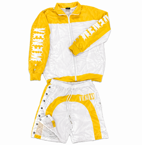 Custom Plus Size <b>Hooded</b> Windbreaker Winter Tracksuit Set Two Piece <b>Zip</b> Jacket - Product Image 4
