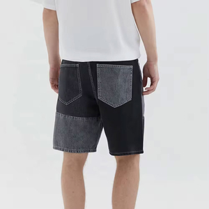 Custom Patch Work Denim Shorts Street Wear Style <b>Men's</b> <b>Jean</b> Shorts Wholesale Denim Short Pants <b>Jeans</b> <b>Men</b> OEM Serviced - Product Image 3