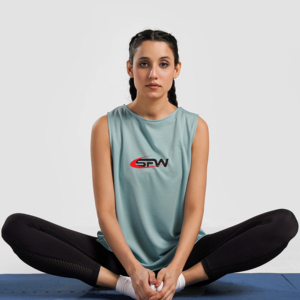 Top Deportivo de Alta Calidad para Mujer, Sin Mangas, Espalda Abierta con Nudo, Estilo Racerback, para Yoga, Secado Rápido, Holgado, para Gimnasio - Product Image 4