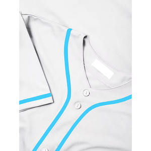 Maillot de baseball unisexe, service OEM, impression de logo personnalisé, respirant, manches courtes, faible MOQ, vêtements de baseball - Product Image 6