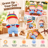 Vêtements de poupée portables, chemises, hauts, accessoires personnalisés, figurine en boîte mystère, mignons, décontractés, unisexes, haute qualité EN71