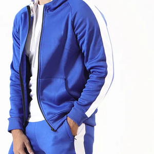 Survêtement à capuche en coton personnalisé avec logo de fraternité pour hommes, décontracté, hiver, athlétique, fermeture éclair intégrale, entraînement et jogging - Product Image 4