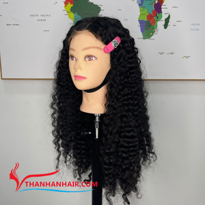 Producto estrella: Extensiones de cabello rizado al vapor 100% natural vietnamita, color negro, súper suaves y sedosas - Product Image 2