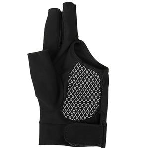 Nouveau pur noir respirant personnalisé billard pas cher gauche droite sans doigts universel billard gants de sport du Pakistan - Product Image 3