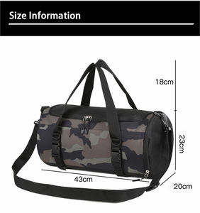 Bolsa Deportiva con Estampado de Camuflaje, Duradera, Tamaño Grande, Impermeable, Bolsa de Viaje para Fin de Semana, Bolsa de Gimnasio con Logotipo Personalizado - Product Image 2