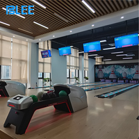 Pistes de bowling numériques avec mur LED géant, pare-chocs intelligents pour enfants, notation multi-écrans, divertissement sportif multijoueur