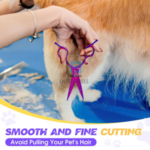 Ciseaux de toilettage pour animaux de compagnie en acier inoxydable de haute qualité à prix avantageux, durables, écologiques, pour chats et chiens - Product Image 5
