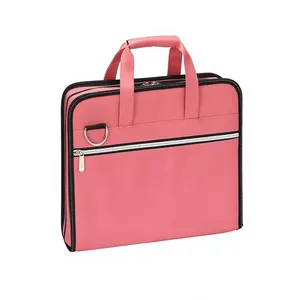 Leather <b>A4</b> Accordion File Organizer with Handle & Strap 12 <b>Pockets</b> Expanding File <b>Folder</b> Zipper Label Portable Bag - Product Image 2