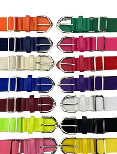 OEM Custom Logo Adjustable Alloy Pin Buckle 1.5" Width 30"-46" Length Baseball Softball Sports Uniform Belt PU - Product Image 5
