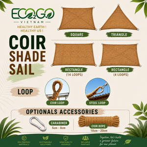ผ้าบังแดดใยมะพร้าวทำมือ Eco2go เป็นมิตรกับสิ่งแวดล้อม สำหรับหลังคาโปร่งแสงกลางแจ้ง - Product Image 5