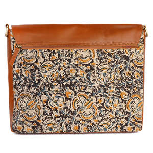 Sac bandoulière en cuir véritable à rabat motifé, sacoche pour ordinateur portable, grande capacité, léger, pour les voyages et l'usage quotidien - Product Image 6