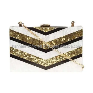 Pochette de Soirée en Résine Personnalisée Ornée, Sac de Soirée de Luxe Fait Main en Résine, Pochette Tendance en Résine pour la Revente en Boutique - Product Image 3