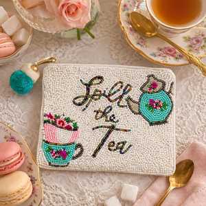 Handmade Seed <b>Beads</b> Beaded Embroidery Coin Pouch Elegant & Durable Wholesale beaded coin purses Women's Mini Bags - Product Image 6