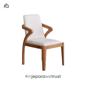 Chaises de salle à manger modernes en teck massif de conception danoise, durables et très bien cotées, pour restaurants et cafés - Enka - Product Image 2