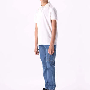 Polo T-shirt Homme Anti-Plis Couleur Unie Haute Qualité 2026 100% Coton Grande Taille Tissu Tricoté pour l'Été - Product Image 2