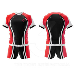 Uniforme de Rugby Transpirable con Impresión Personalizada Directo de Fábrica, Conjunto de Ropa Deportiva de Poliéster de Alta Calidad, Secado Rápido, MOQ Bajo - Product Image 3
