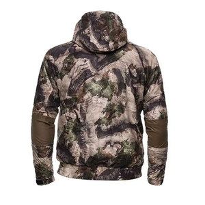Veste Safari Homme à Capuche Unie, Fermeture Éclair, Coupe Droite, Extérieur Polyester/Nylon, Coupe-Vent, Écologique, Style Vêtement de Travail Hiver - Product Image 5