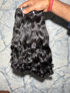 Extensiones de cabello humano Remy sin procesar 100%, paquetes de cabello indio crudo de alta calidad, cabello de trama de estilo ondulado Natural, directo de la India - Product Image 3