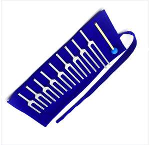 9 Diapasones de Acero 174Hz-963Hz Reutilizables, Martillo Médico Quirúrgico, Bolsa de Terciopelo - Product Image 3