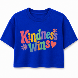 เสื้อครอปผู้หญิง แขนสั้น คอกลม ลายดอกไม้ พิมพ์ลาย 100% ผ้าฝ้าย ระบายอากาศได้ดี สวมใส่สบาย ฤดูใบไม้ผลิ ฤดูร้อน น้ำหนัก 180 กรัม - Product Image 1