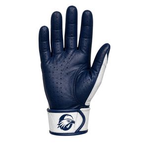White & Navy Blue American Football Receiver Gloves with Premium Grip Breathable Flexible Fit for Training and <b>Game</b> Day - Product Image 2