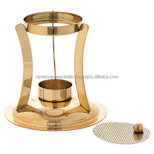 เตาเผากำยานไม้จันทน์หอม ทำจากไม้กฤษณาและทองเหลือง ใช้กับถ่านไม้ กลิ่นหอมอโรมาติก ทำด้วยมือแบบอินเดีย สำหรับฤดูร้อน ฤดูใบไม้ผลิ ฤดูใบไม้ร่วง กลิ่นมะลิ - Product Image 4