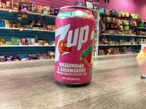 Top Quality 7UP Watermelon & Strawberry Flavored <b>Soft</b> <b>Drink</b> Refreshing Sparkling Beverage Wholesale Supplier 330ml Cans - Product Image 5