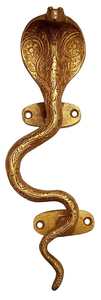 Poignées de porte et de placard en laiton motif Cobra Roi, design serpent assorti, poignées décoratives pour fenêtres - Product Image 2