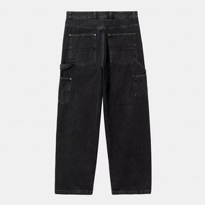 Pantalones de Trabajo TITAN TREAD WEAR para Hombre, Cintura Alta, Mezclilla Oscura, Múltiples Bolsillos, Cierre de Botones, Algodón de Peso Medio, Estilo Otoñal - Product Image 6
