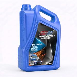 Atlantic Super Top Fleet HD-V Fully Synthetic Diesel Engine Oil SAE 15W40 API CK-4 Automotive Lubricant - Product Image 4