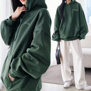 Sweat-shirts et survêtements décontractés oversize à épaules tombantes pour femmes, toutes tailles, personnalisables, en molleton de coton bleu roi - Product Image 6