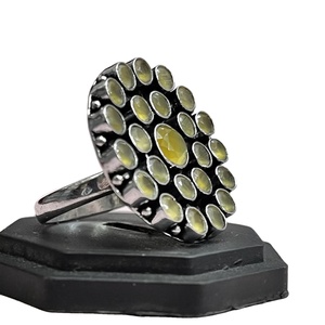 Bague de fiançailles fantaisie bohème en argent plaqué avec pierre de perle naturelle rouge sang et sertissage griffe de basse, pour femme, cadeau de shopping - Product Image 1