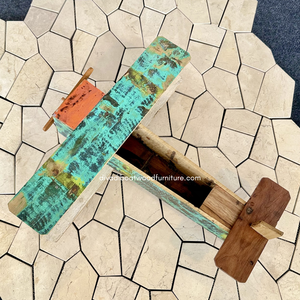 Pots à fleurs / Serres pour plantes en bois de bateau recyclé, faits à la main, écologiques, décoratifs pour la maison et le jardin, style antique original - Product Image 4