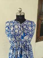 Robe bohème élégante pour femmes, robe maxi en coton imprimé, confortable et respirante, coupe évasée, vente en gros à prix de gros
