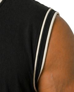 Camiseta sin Mangas Negra para Hombre, Jersey de Algodón Premium, Chaleco Informal para Gimnasio y Fitness, Ligero, Transpirable, Ajuste Personalizado - Product Image 5