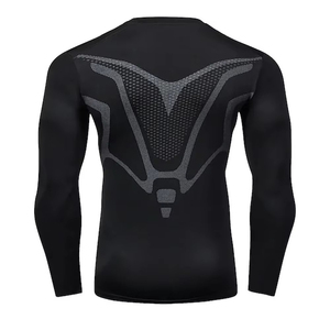 Camiseta Deportiva Rash Guard para Hombre, Diseño Moderno, Transpirable, Spandex/Poliéster, Color Sólido, Manga Larga, para MMA - Product Image 6