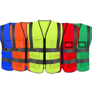 Mesh Reflective Safety Clothing <b>Construction</b> High Visibility <b>Work</b> Security Reflector Safety Vest <b>Work</b> Suit Safety Vest - Product Image 2
