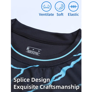 Ropa Deportiva Transpirable para Partidos y Entrenamientos de Fútbol, Uniforme de Fútbol de Manga Corta con Cuello Redondo y Color Sólido para Adultos - Product Image 5