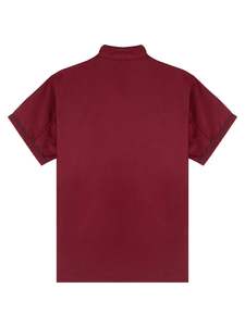 เสื้อเชฟมืออาชีพสำหรับร้านอาหาร ปักโลโก้ได้ตามต้องการ ชุดยูนิฟอร์มครัวโรงแรม แขนสั้น คอตั้ง - Product Image 3