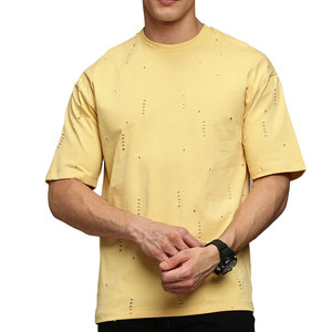 Ropa Casual a la Moda con Atractivo Moderno, Camiseta Desgastada para un Estilo Versátil - Product Image 1