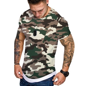 High Quality camouflage 100% cotton summer custom logo Print T-shirt men's premium cotton unisex <b>tshirt</b> - Product Image 1