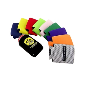 Vente en gros de refroidisseurs de canettes en néoprène de luxe, réutilisables, avec logo personnalisé, couleur unie, isolés, écologiques, recyclables, pliables, grande capacité - Product Image 3