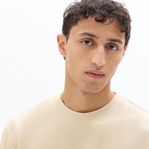 Camiseta de Manga Corta para Hombre, Cuello Redondo, Corte Regular, Color Sólido, Algodón Jersey, Estilo Casual - Product Image 6