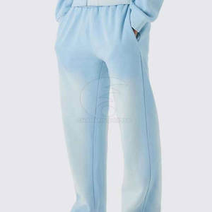 Conjunto deportivo informal para hombre, estilo desgastado por el sol, de dos piezas, cómodo, de tela de algodón suave, estilo urbano, para gimnasio y uso diario. - Product Image 5