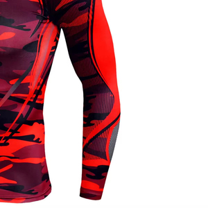 OEM Men's Premium Quality Rash Guard Sublimation Printed Polyester Front Gym Fitness Surfing Diving <b>Compression</b> <b>Shirts</b> - Product Image 5