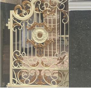 Portail en fer forgé classique, portail d'entrée décoratif de luxe en métal, portail de jardin, taille personnalisée, portail extérieur élégant, entrée d'hôtel et résidentielle - Product Image 4