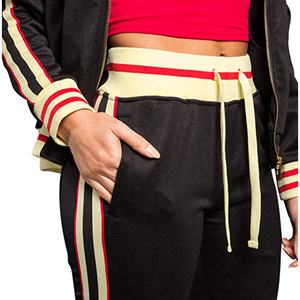 High Quality Streetwear Sweatpants <b>Zip</b> <b>up</b> Sweatsuit Sets Streak <b>Zip</b> <b>up</b> <b>Hoodie</b> and Jogger Set Custom Tracksuits for Women - Product Image 5