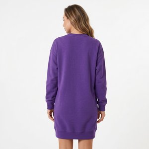 <b>Women's</b> Long Sleeve <b>Sweatshirt</b> <b>Dress</b> Custom Print Oversized Cotton Fleece Urban Streetwear Wholesale Manufacturer - Product Image 2